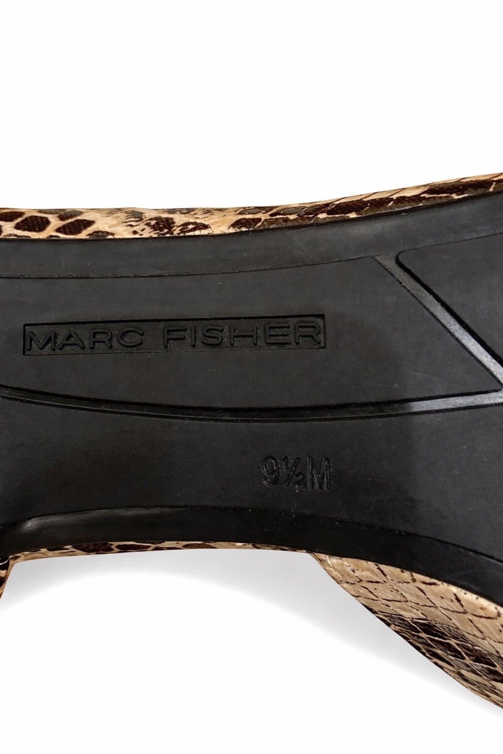 Marc Fisher Snakeskin Peep Toe Heels – Size 9.5M - Thumbnail 5