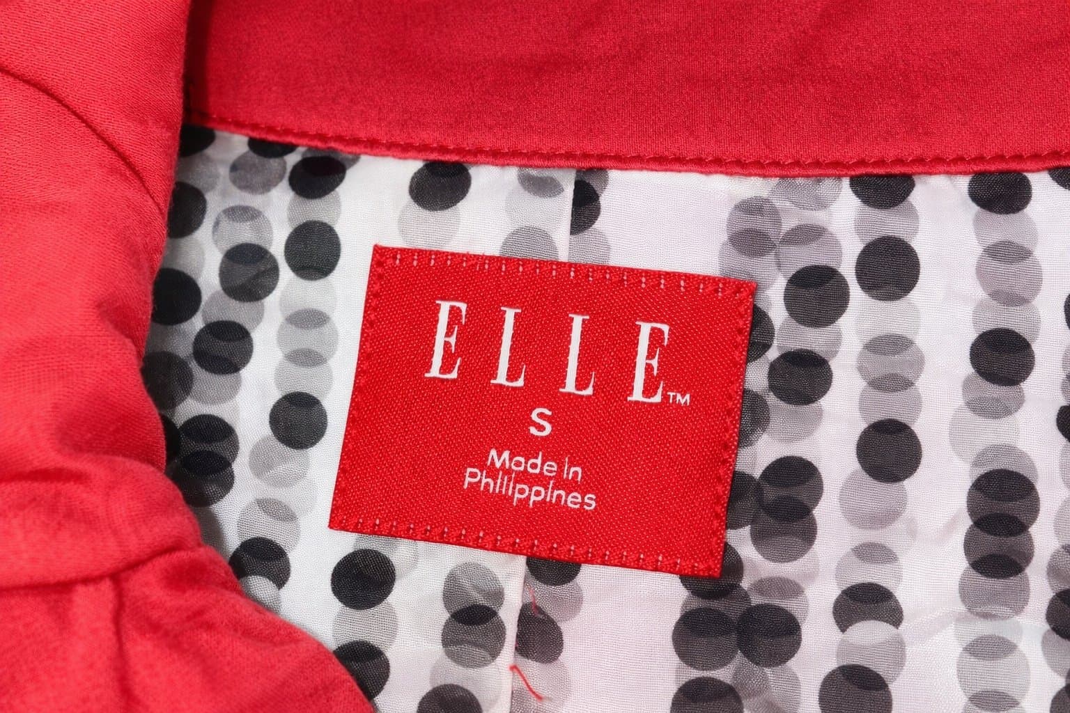 ELLE Trench Coat Jacket Women’s Small Belted Ruffle Hem Lightweight - Thumbnail 3