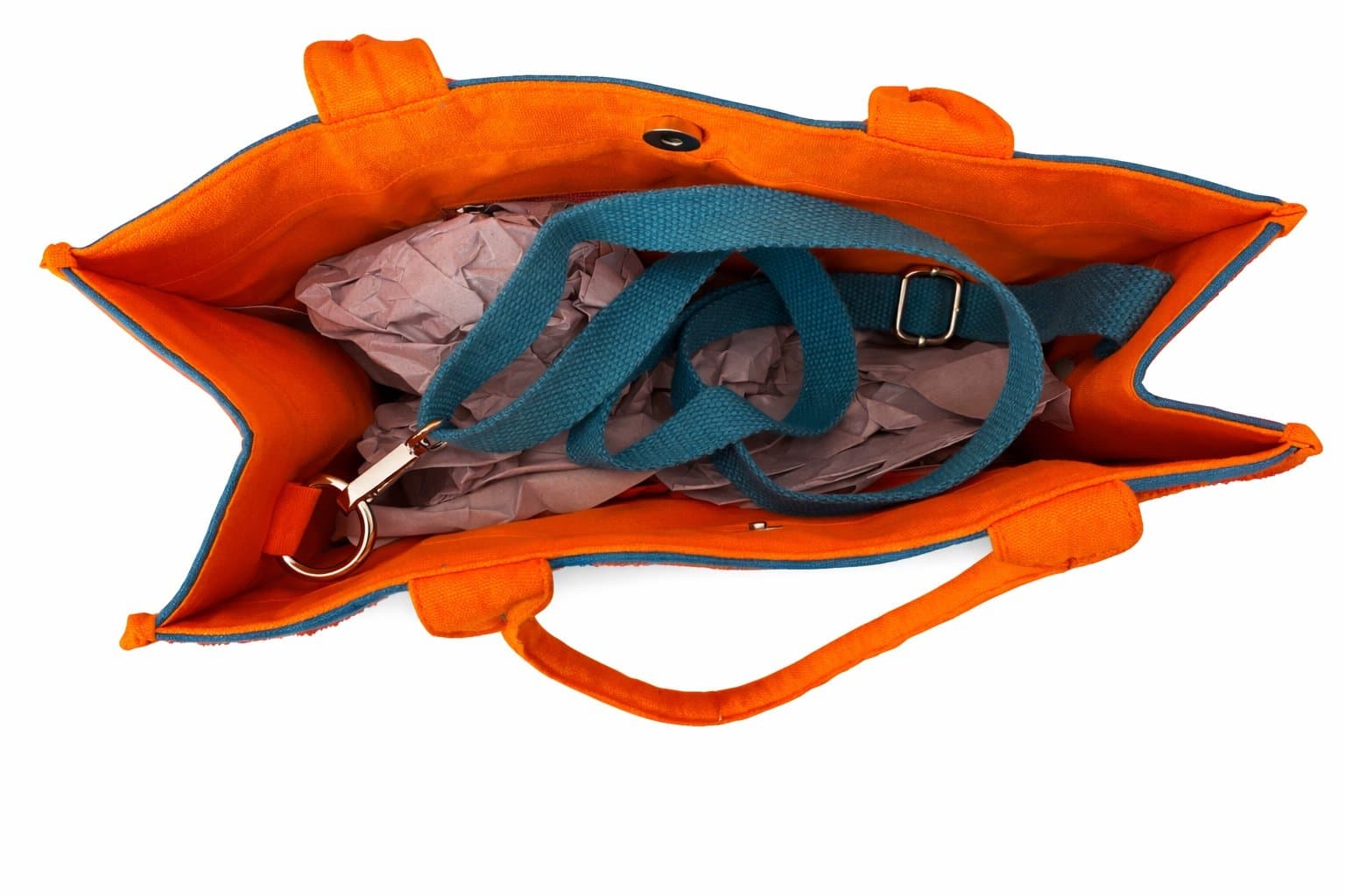 NWT A&B Limited Edition Beaded “VACAY” Tote Bag Teal & Orange Beach Travel Purse - Thumbnail 3
