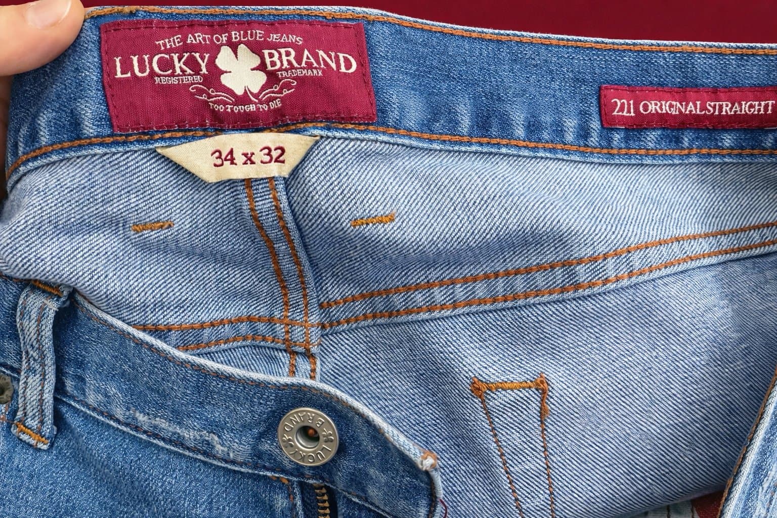 Lucky Brand 221 Original Straight Jeans — 34x32 - Thumbnail 3