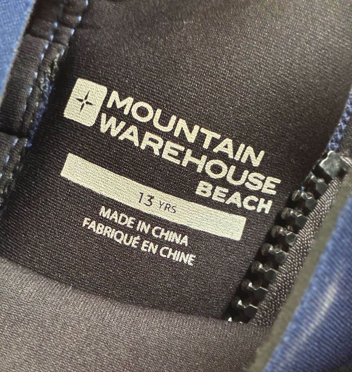 Mountain Warehouse Beach Youth Full Wetsuit Size 13 Years Blue Black Neon Green - Thumbnail 2
