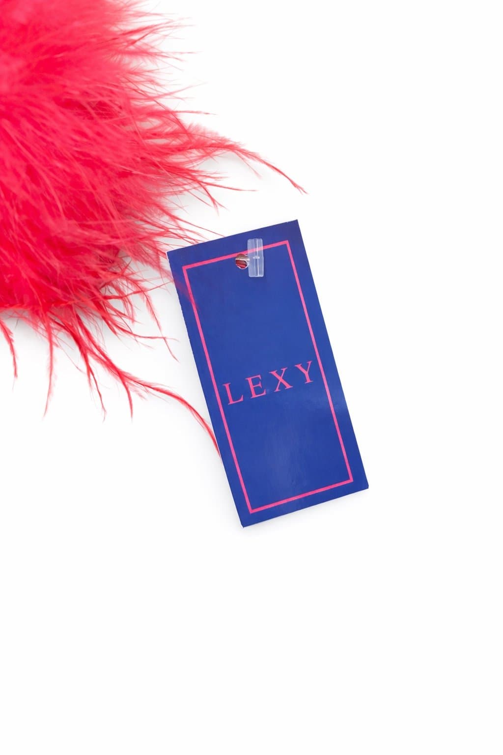 Hot & Delicious Hot Pink Feather Trim Crop Top – Size L – Y2K Festival Clubwear - Thumbnail 3
