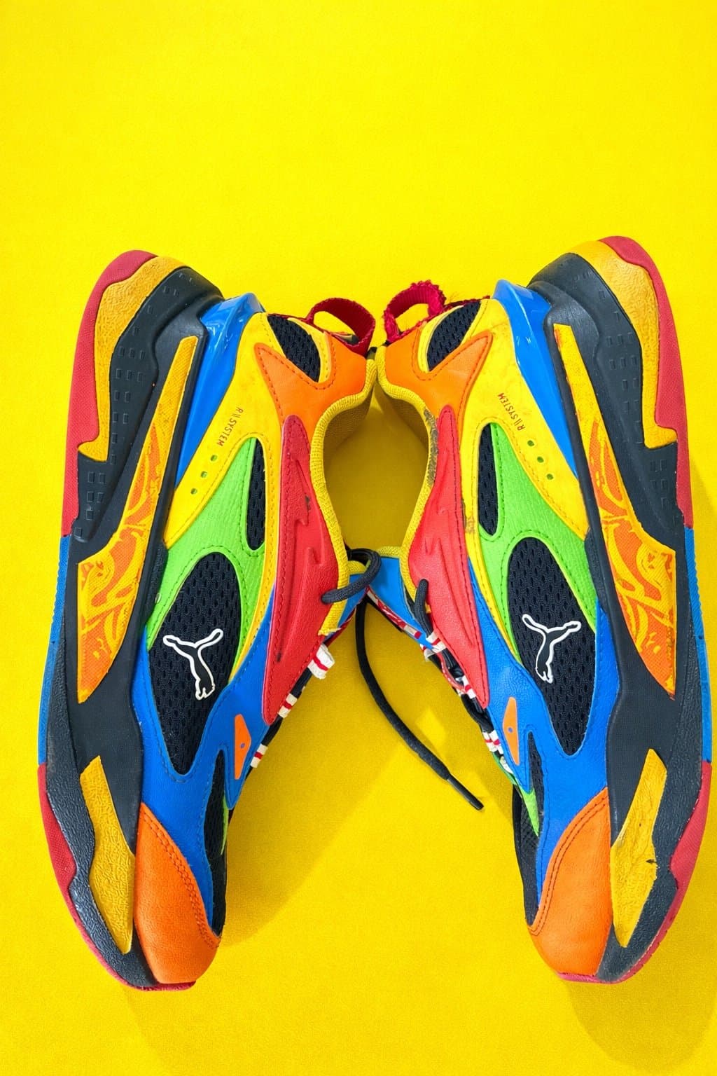 Puma RS-X RS System Multicolor Retro Chunky Sneakers Y2K Streetwear Youth 6C - Thumbnail 3
