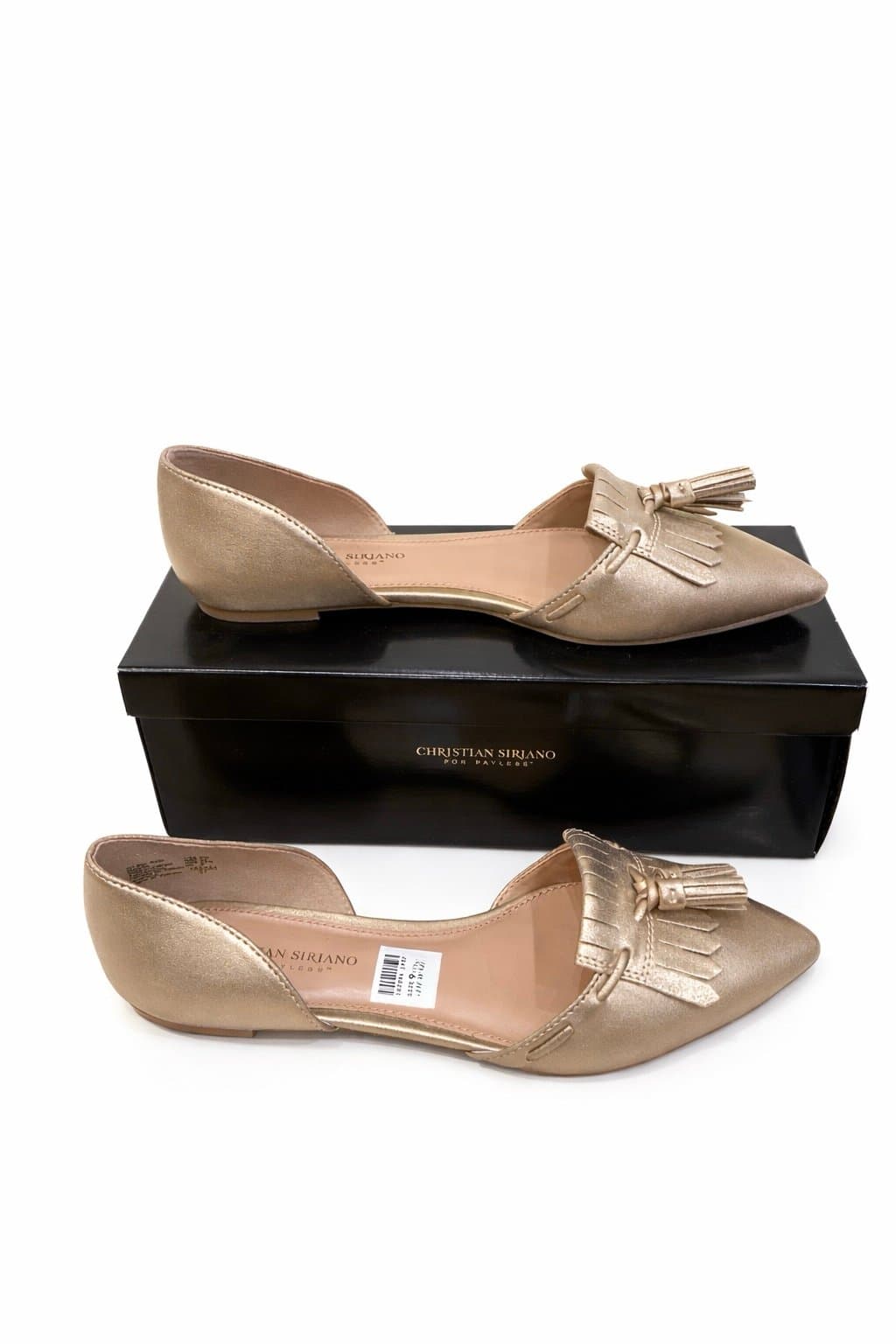 Christian Siriano Gold Tassel D’Orsay Flats – Size 9.5 – NWT - Thumbnail 3