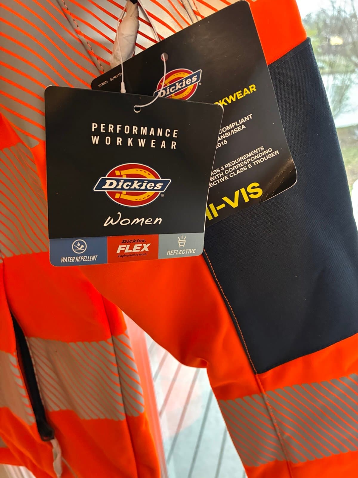 Dickies Women’s Hi-Vis Performance Softshell Jacket Size L NWT Reflective Safety - Thumbnail 3
