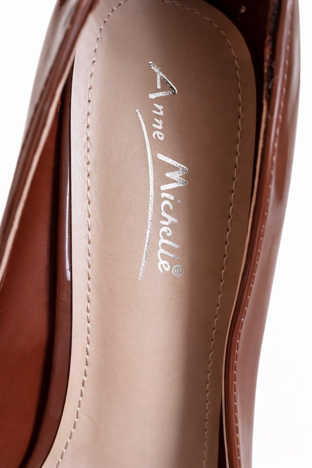 NEW — Anne Michelle Brown Platform Peep-Toe Stiletto Heels (Size 9) - Thumbnail 5