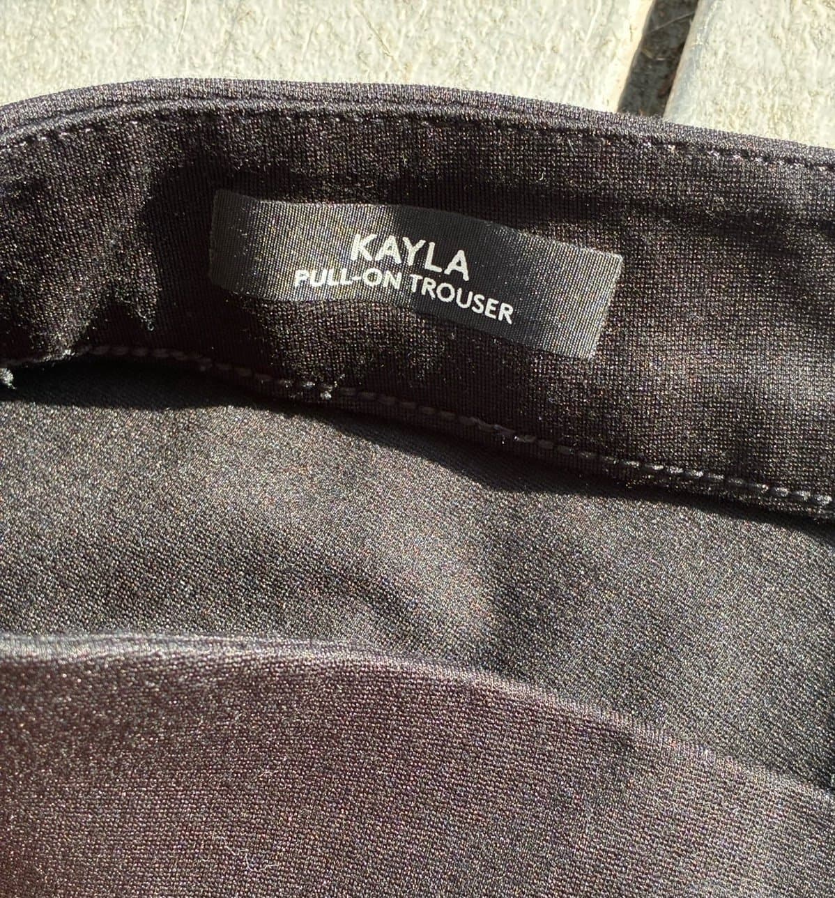 Liverpool Los Angeles Kayla Pull On Trousers Black Slim Ankle Pants Womens 16W - Thumbnail 3