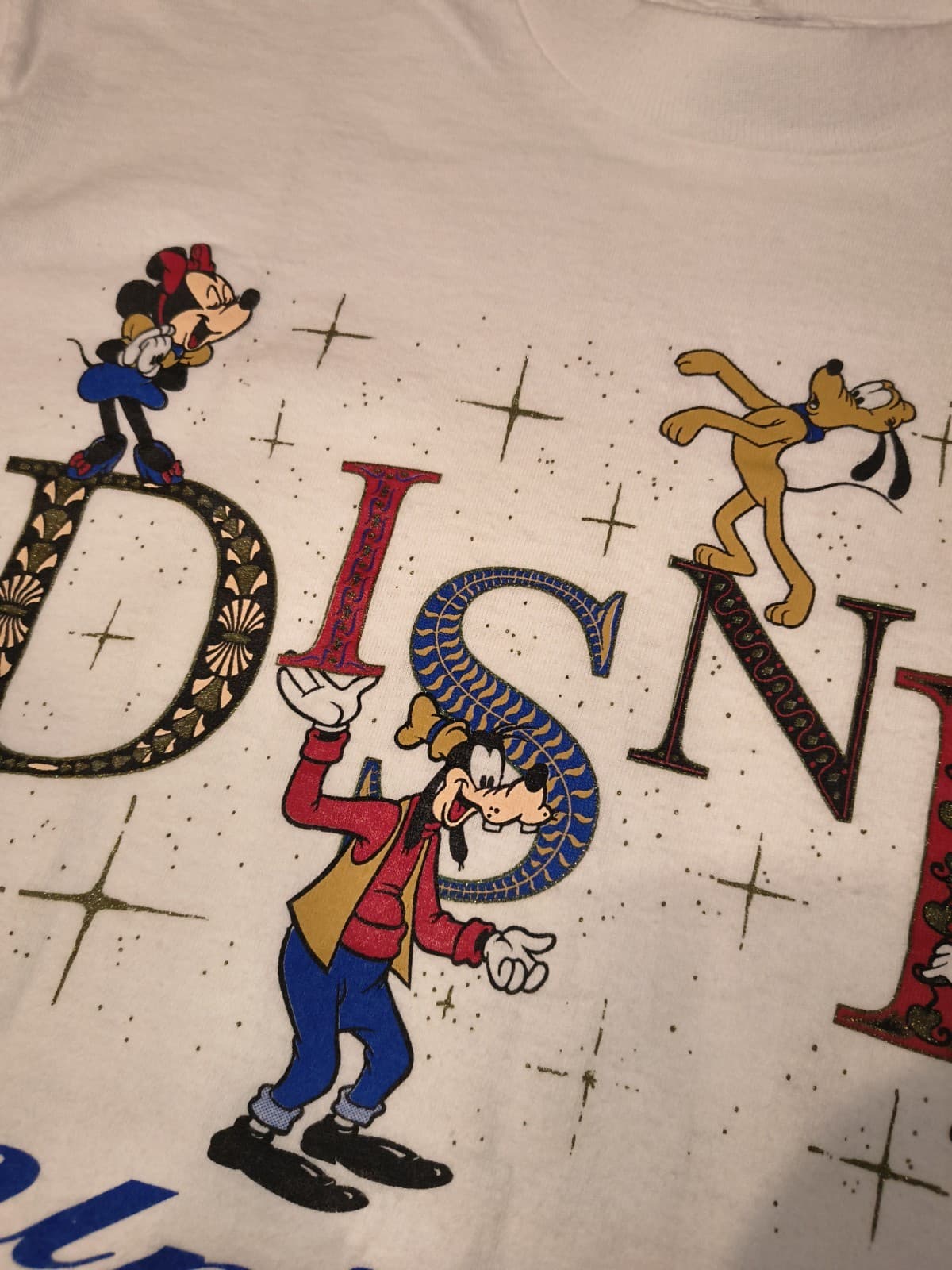 Vtg 90s Disney University Mickey Mouse And Friends Single Stitch Sz Medium RARE - Thumbnail 5