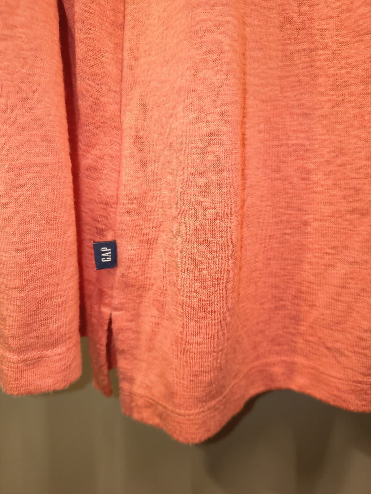 Gap T-Shirt Women's Large Pink Casual Long Sleeve Round Neck Pullover Basic Tee - Thumbnail 4