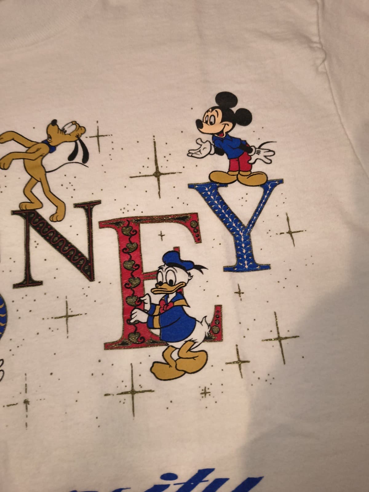 Vtg 90s Disney University Mickey Mouse And Friends Single Stitch Sz Medium RARE - Thumbnail 4