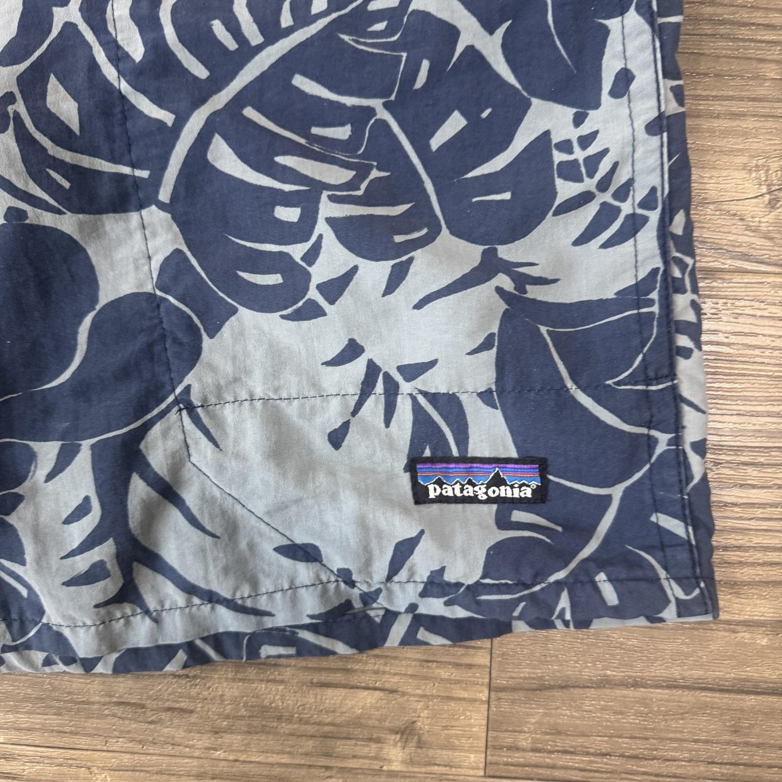 Patagonia Baggies Swim Trunks Men's Bayside Blue Hawaiian Floral 50092SP17 - Thumbnail 5