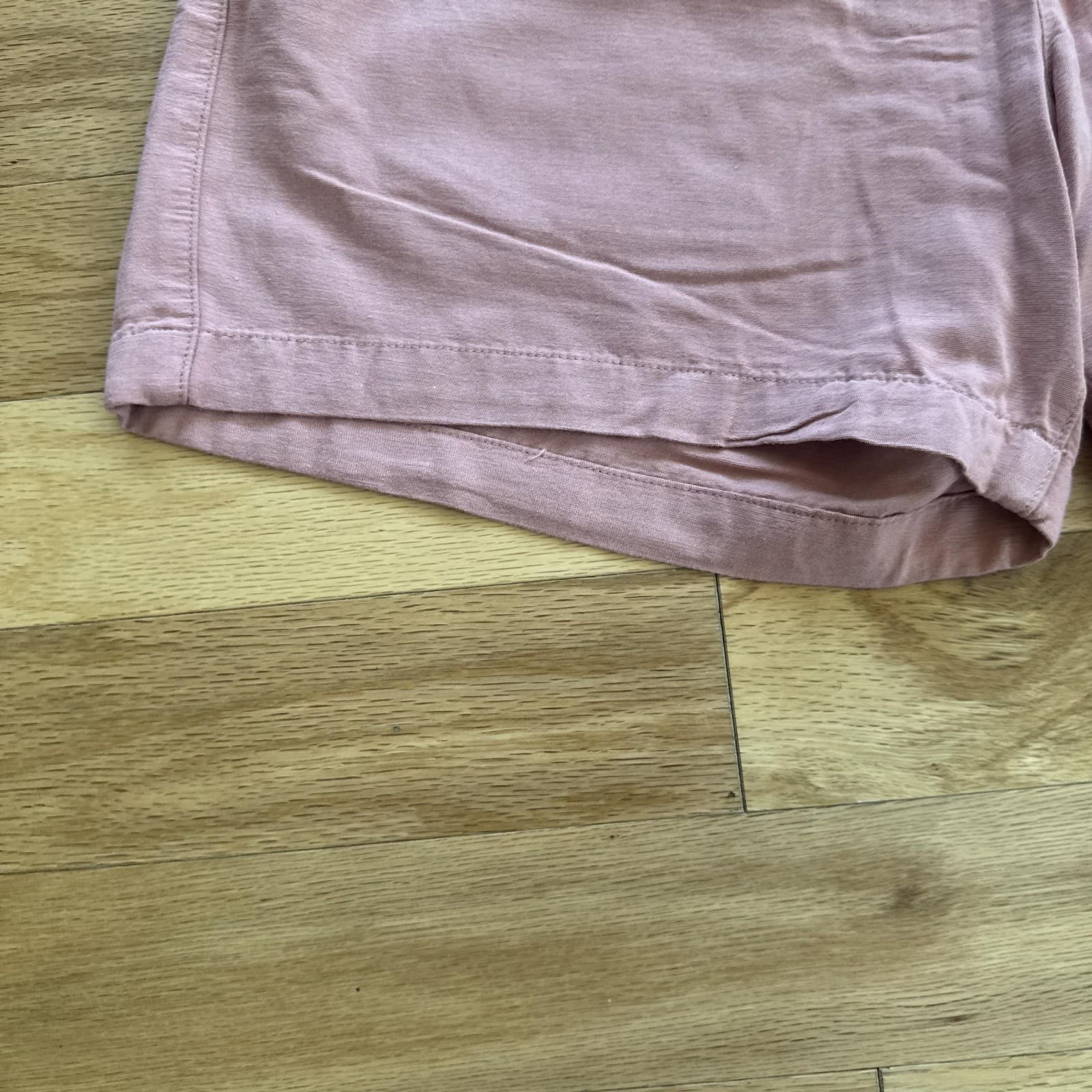 Abercrombie & Fitch Chino Shorts Pink Elastic Waist Casual 6 Inseam Mens XL - Thumbnail 8