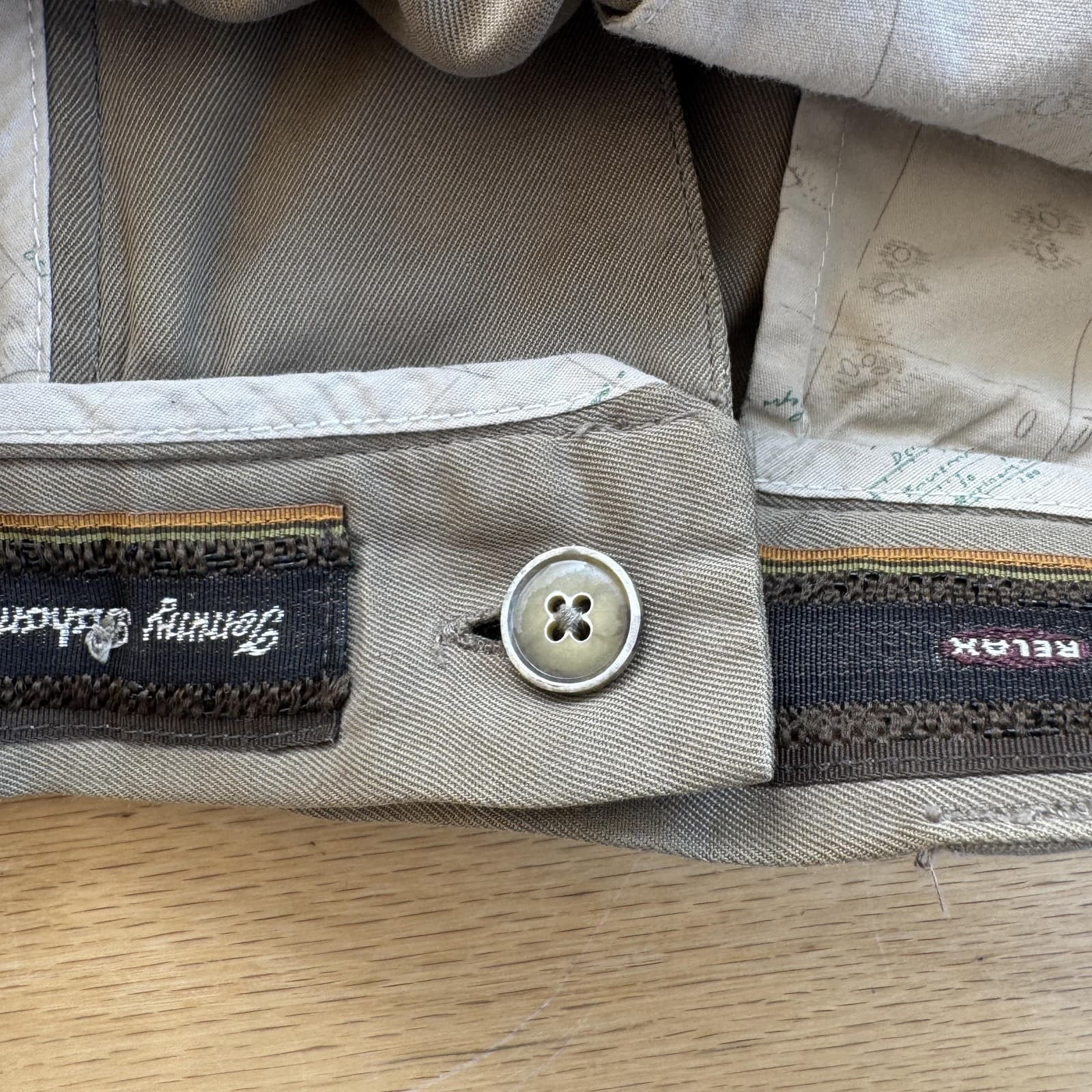 Tommy Bahama Silk Pleated Chino Shorts Beige 10" Mens Golf Casual - Thumbnail 12