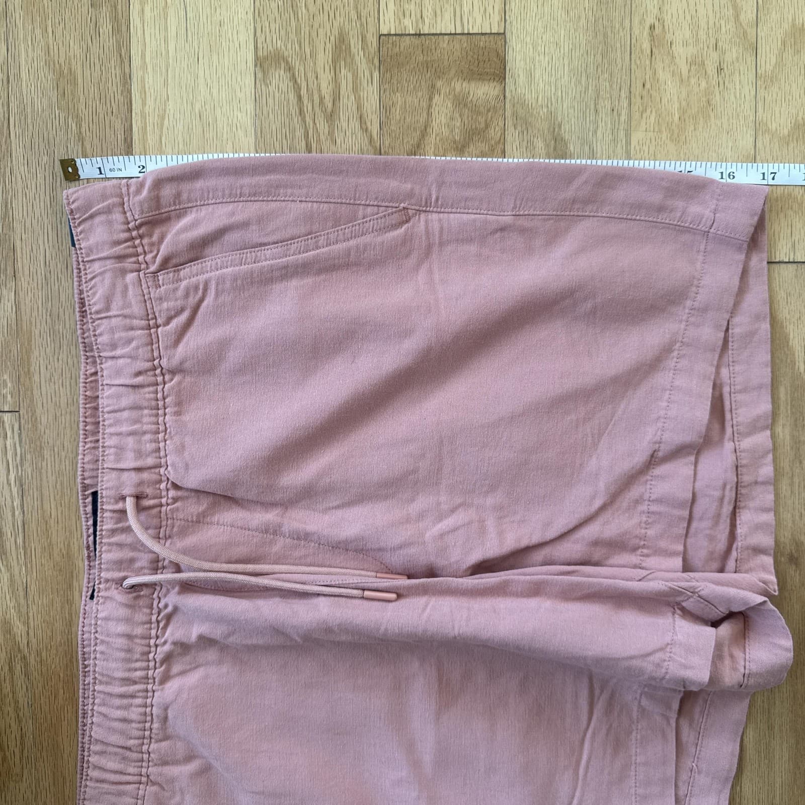 Abercrombie & Fitch Chino Shorts Pink Elastic Waist Casual 6 Inseam Mens XL - Thumbnail 16