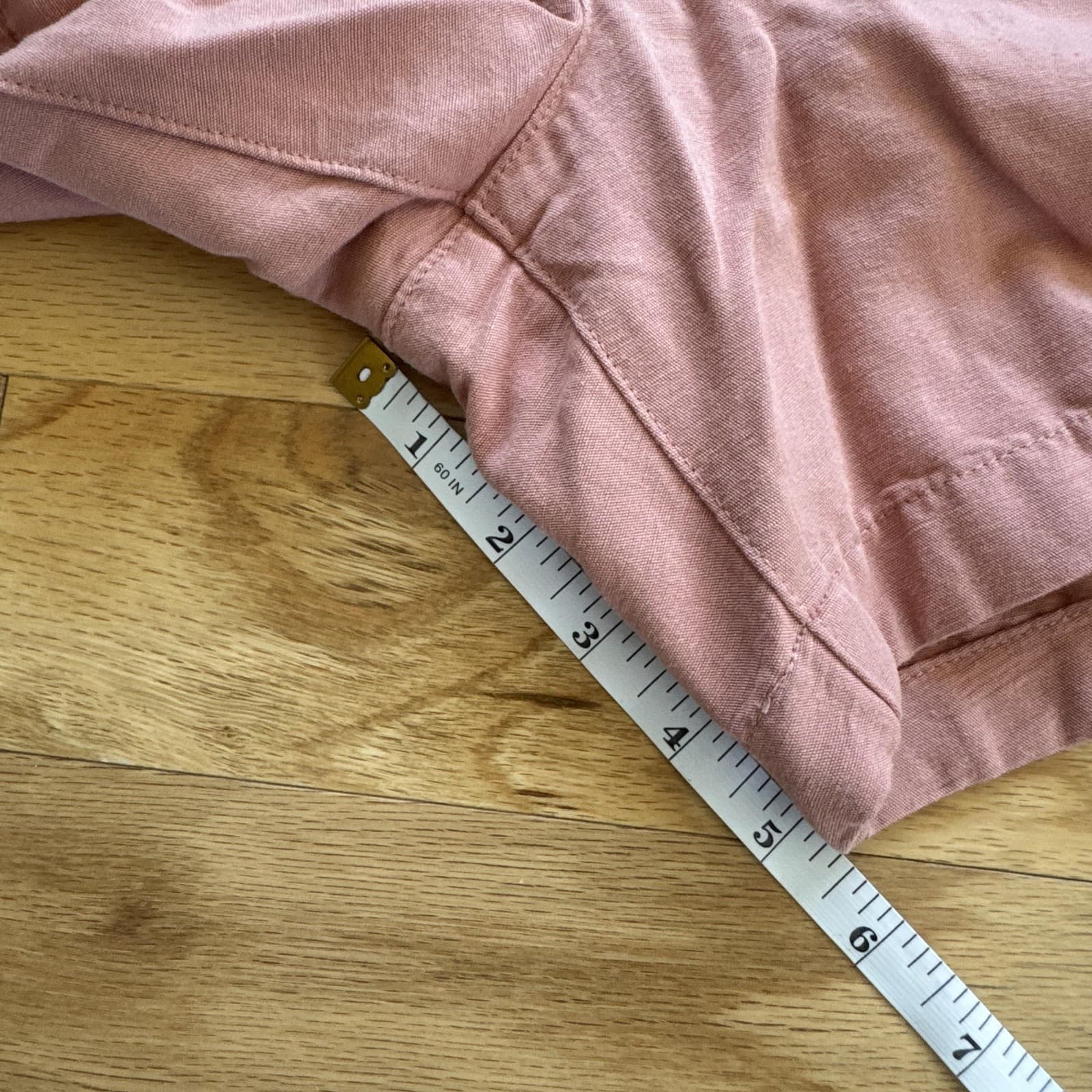 Abercrombie & Fitch Chino Shorts Pink Elastic Waist Casual 6 Inseam Mens XL - Thumbnail 18