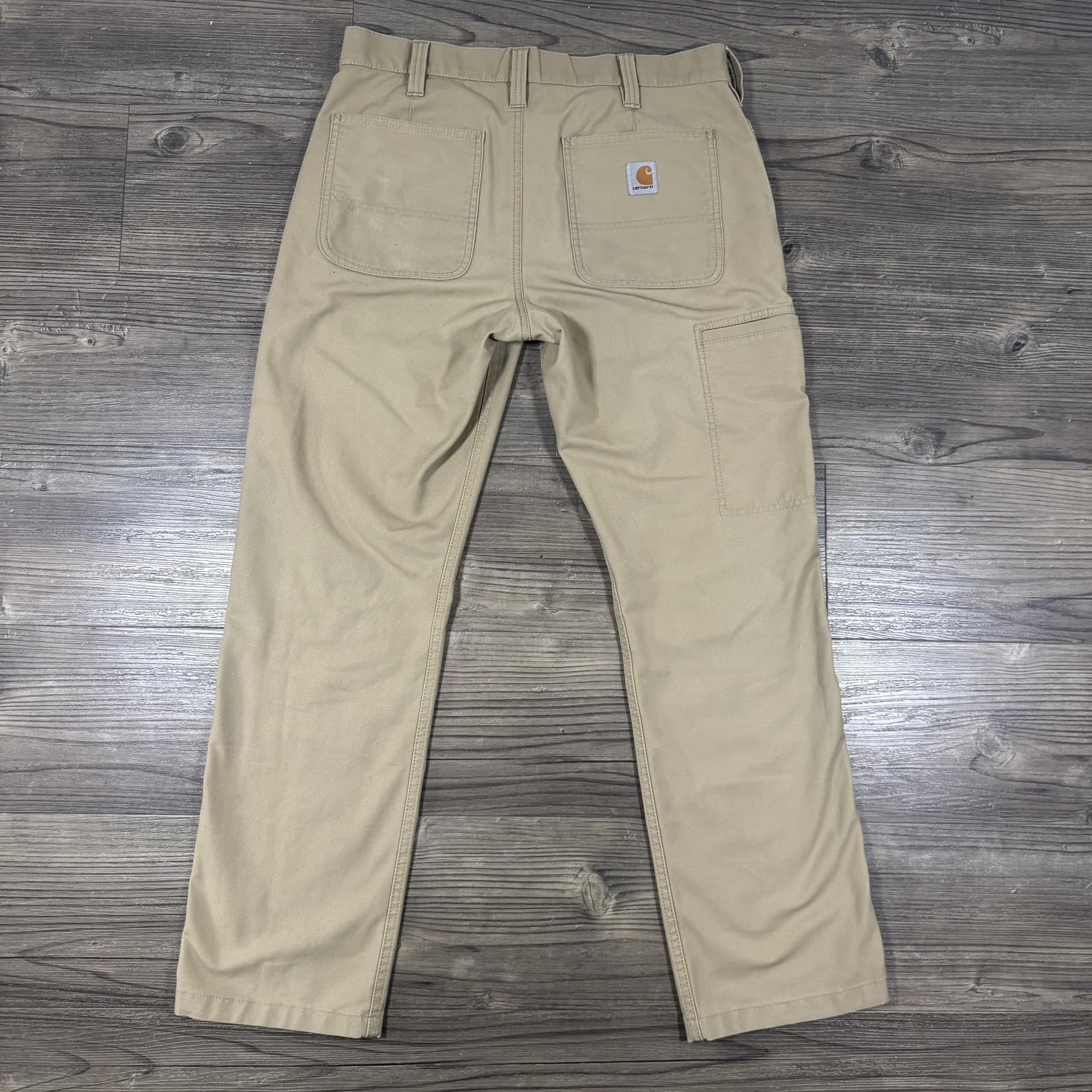 Carhartt Rugged Flex Trousers Dark Khaki Mens 32x30 - Thumbnail 2