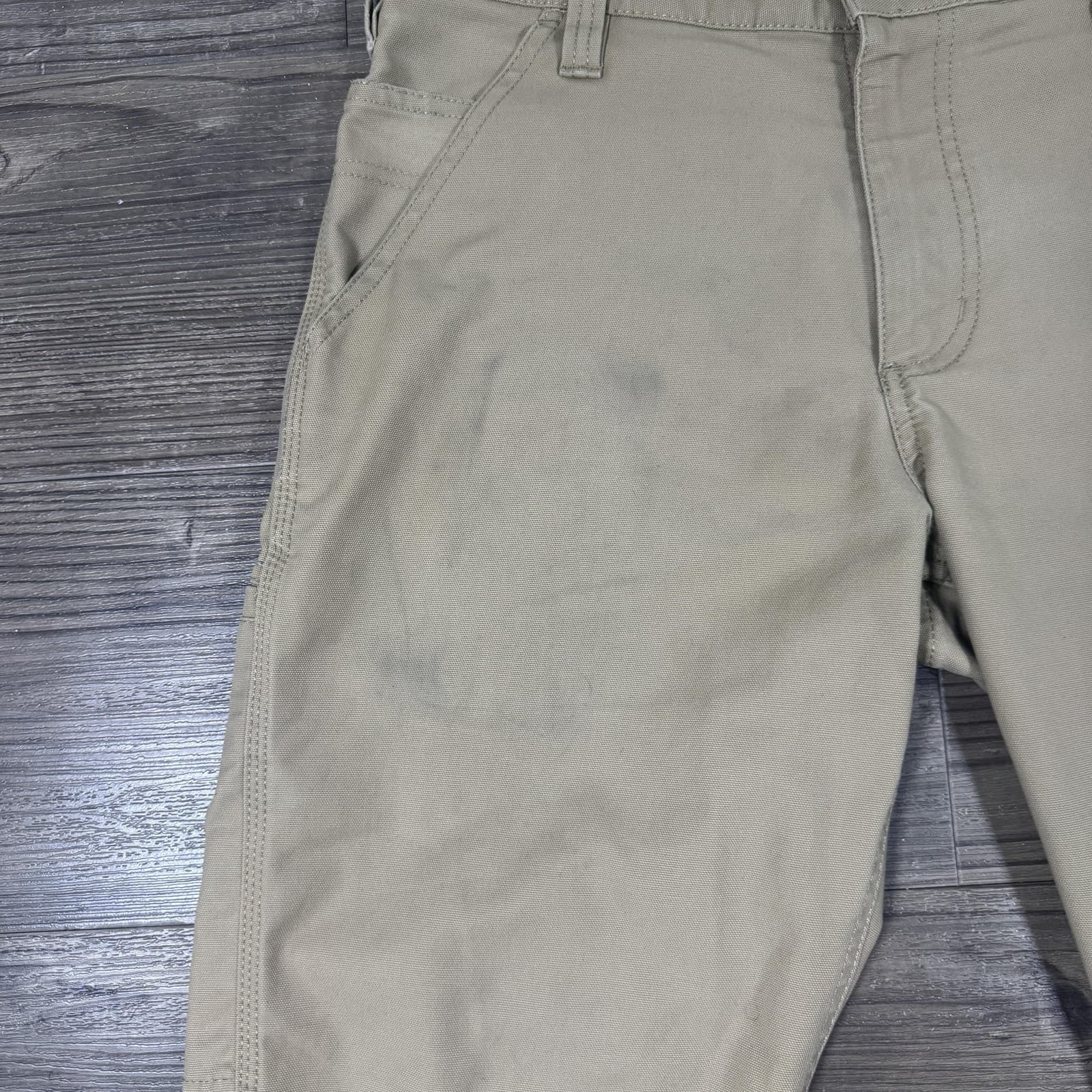 Carhartt Rugged Flex Trousers Dark Khaki Mens 32x30 - Thumbnail 3