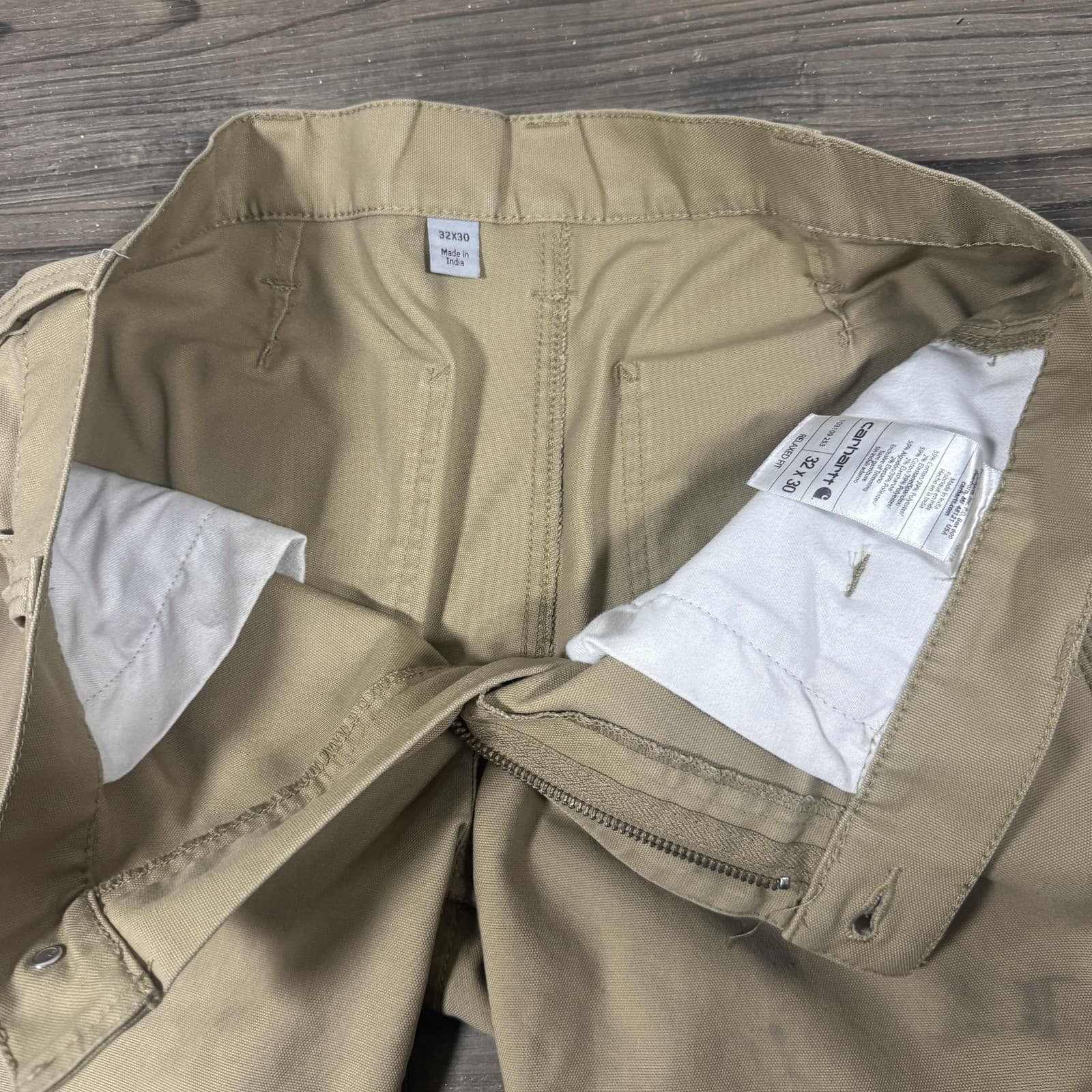 Carhartt Rugged Flex Trousers Dark Khaki Mens 32x30 - Thumbnail 9