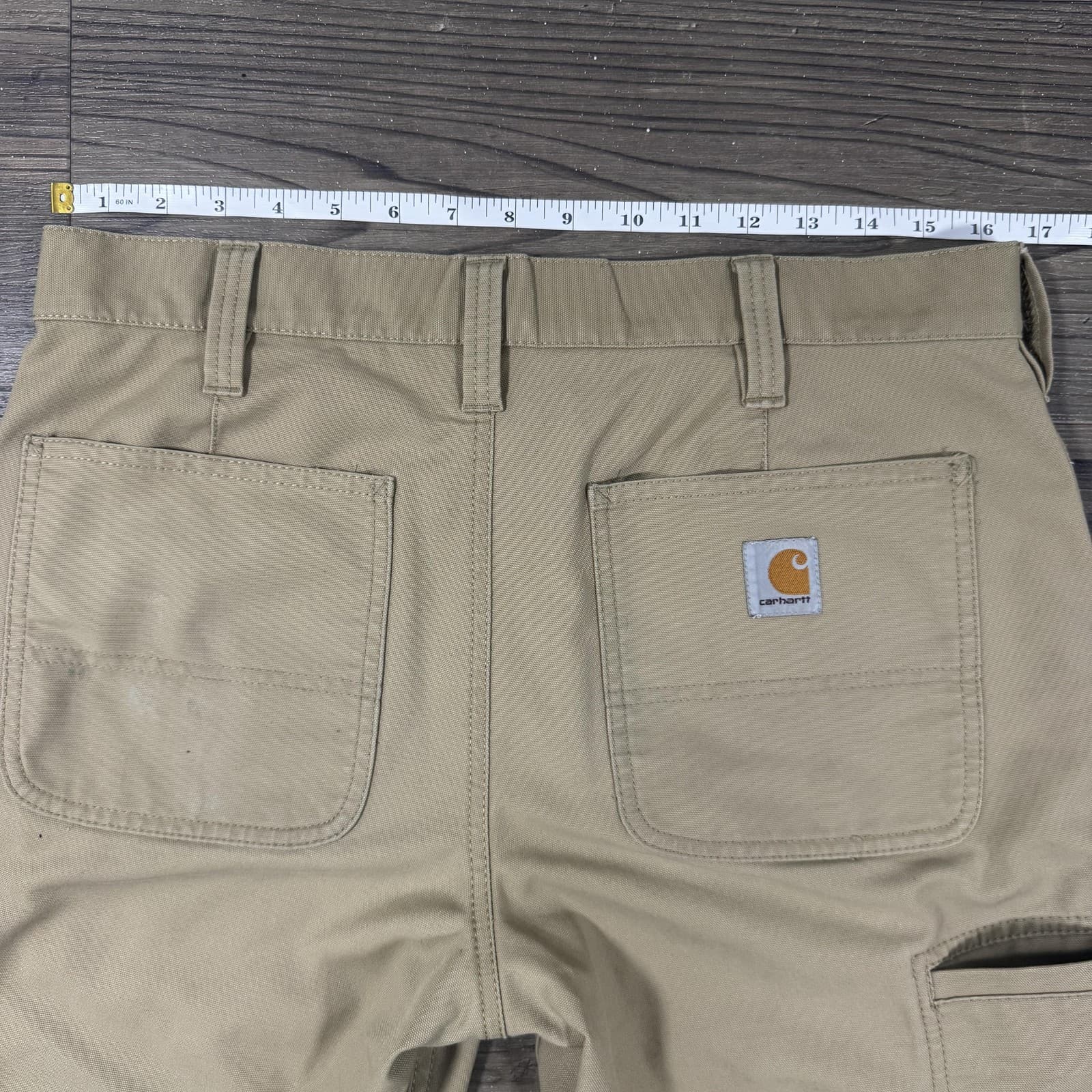 Carhartt Rugged Flex Trousers Dark Khaki Mens 32x30 - Thumbnail 19