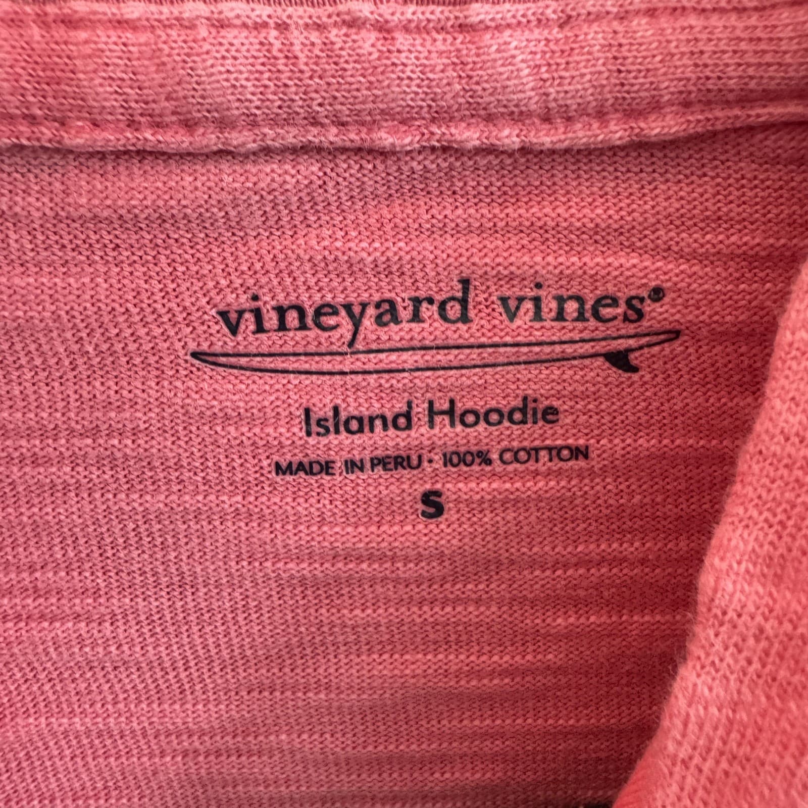 Vineyard Vines Lightweight Pink Island Hoodie Pullover Mens S - Thumbnail 3