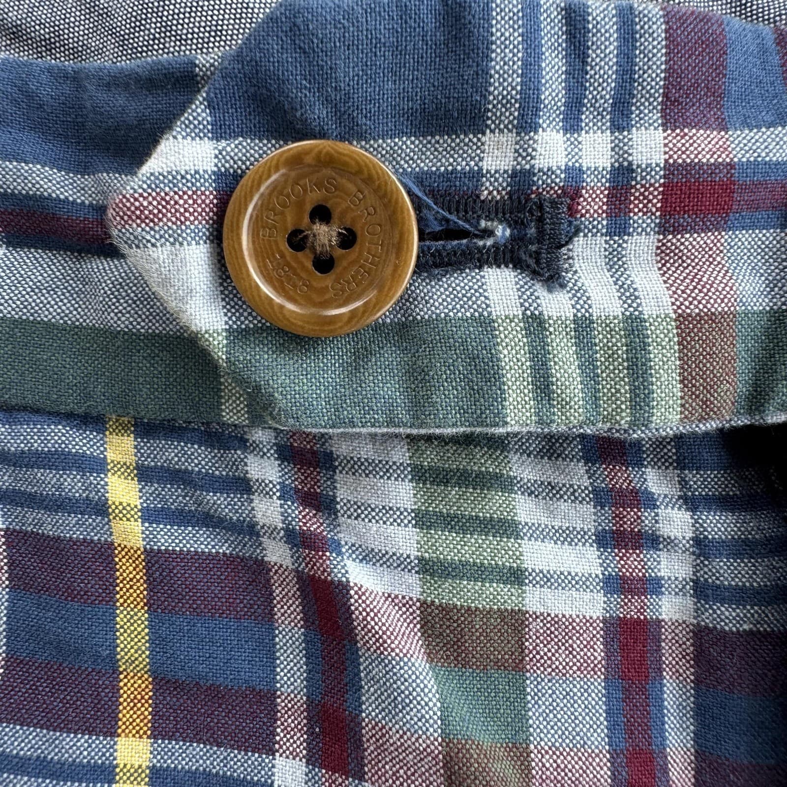 Brooks Brothers Men's 33" Multicolor Plaid Cotton Bermuda Shorts - Thumbnail 6