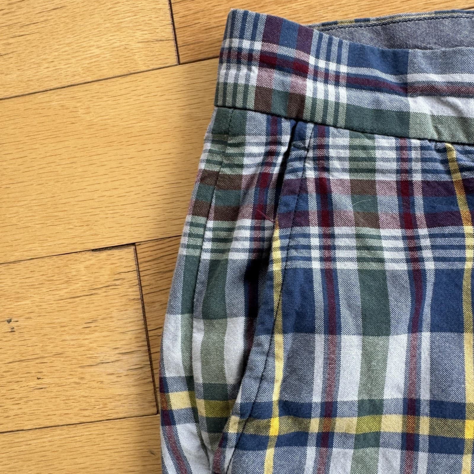 Brooks Brothers Men's 33" Multicolor Plaid Cotton Bermuda Shorts - Thumbnail 9