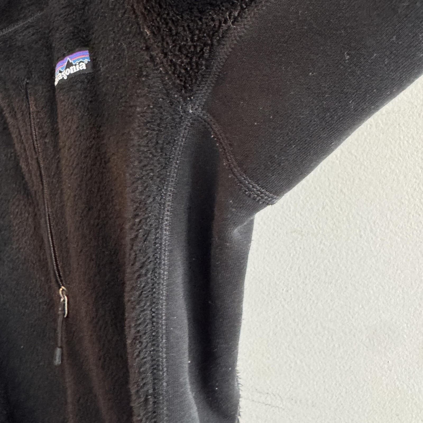 Patagonia Polartec Thermal Pro Fleece Full Zip Jacket Black Womens M Hiking - Thumbnail 12