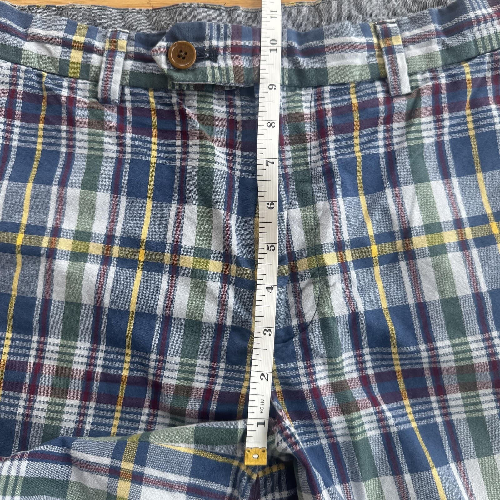 Brooks Brothers Men's 33" Multicolor Plaid Cotton Bermuda Shorts - Thumbnail 23