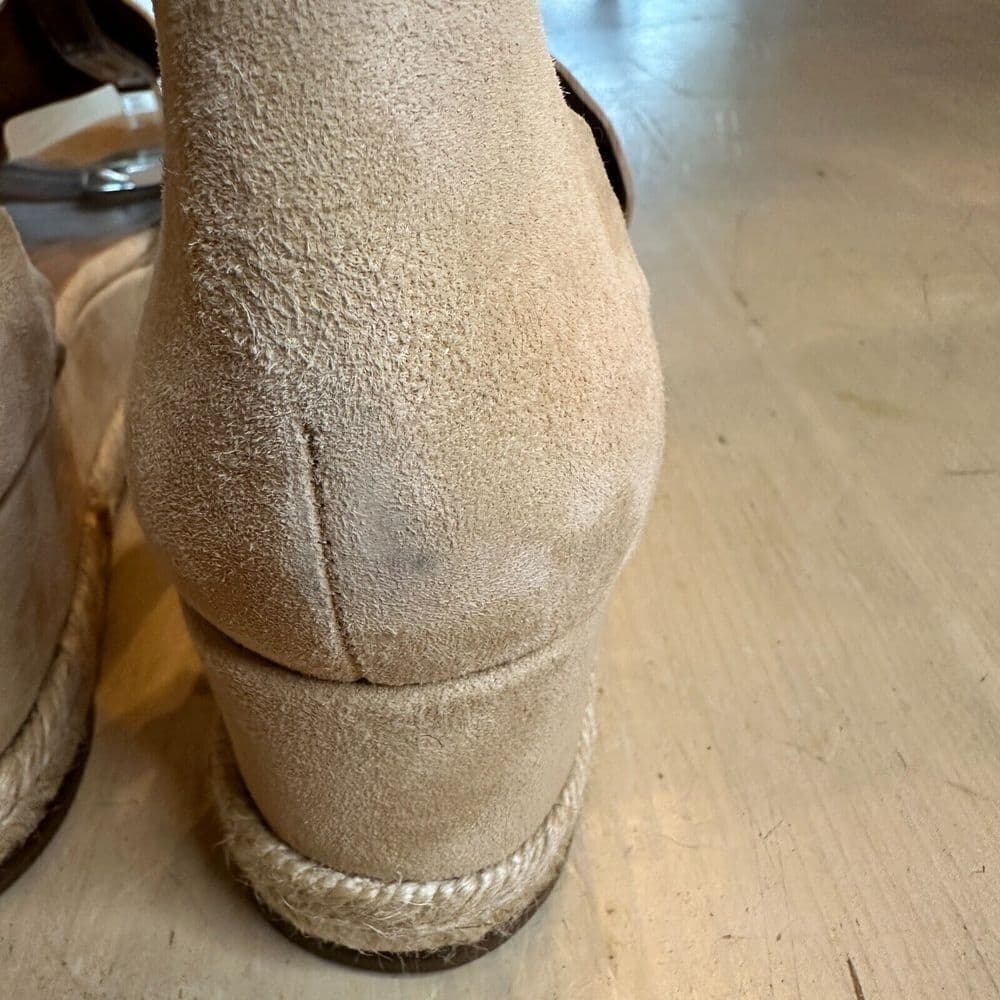 Chloe Lauren Suede Espadrille Wedges Sandals Size 42 MSRP: $660.00 - Thumbnail 5