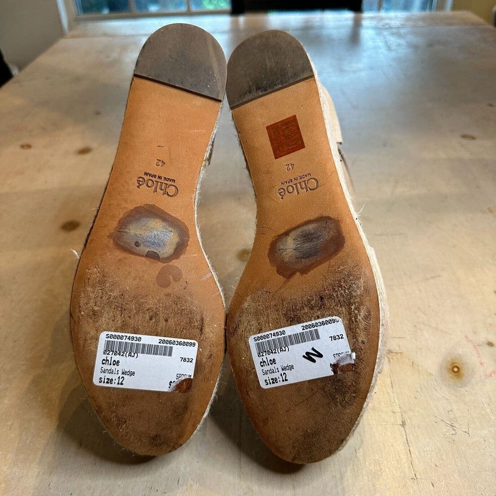 Chloe Lauren Suede Espadrille Wedges Sandals Size 42 MSRP: $660.00 - Thumbnail 6