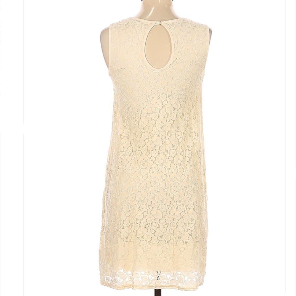Ella moss ivory lace sleeveless casual dress size XS - Thumbnail 2