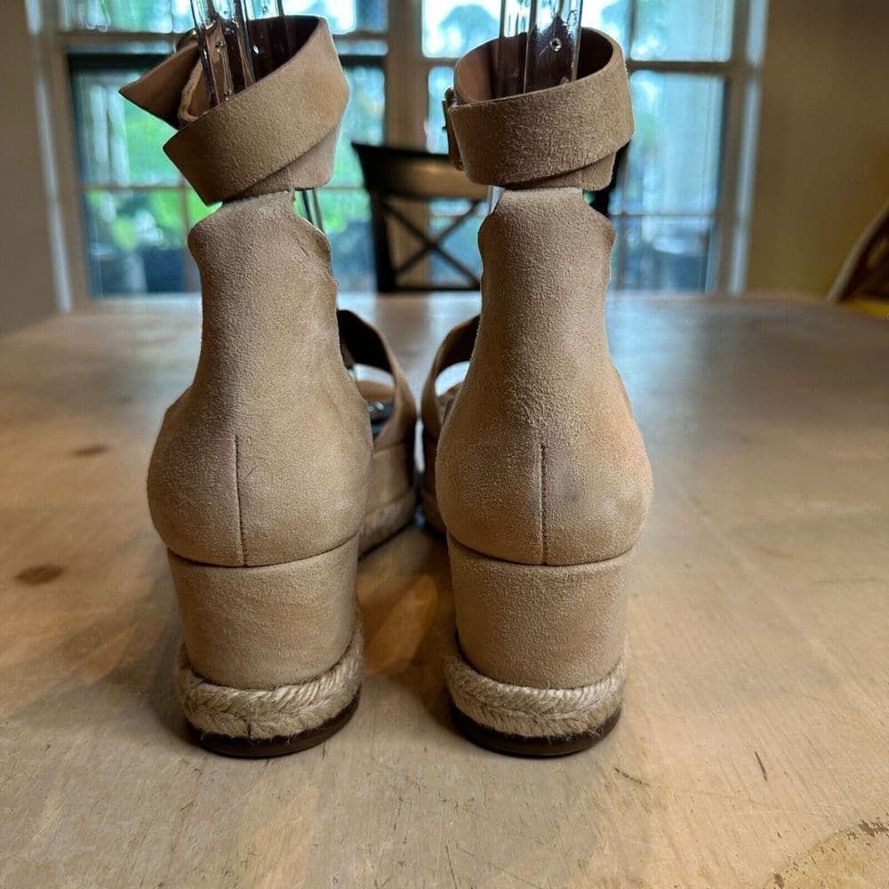 Chloe Lauren Suede Espadrille Wedges Sandals Size 42 MSRP: $660.00 - Thumbnail 4