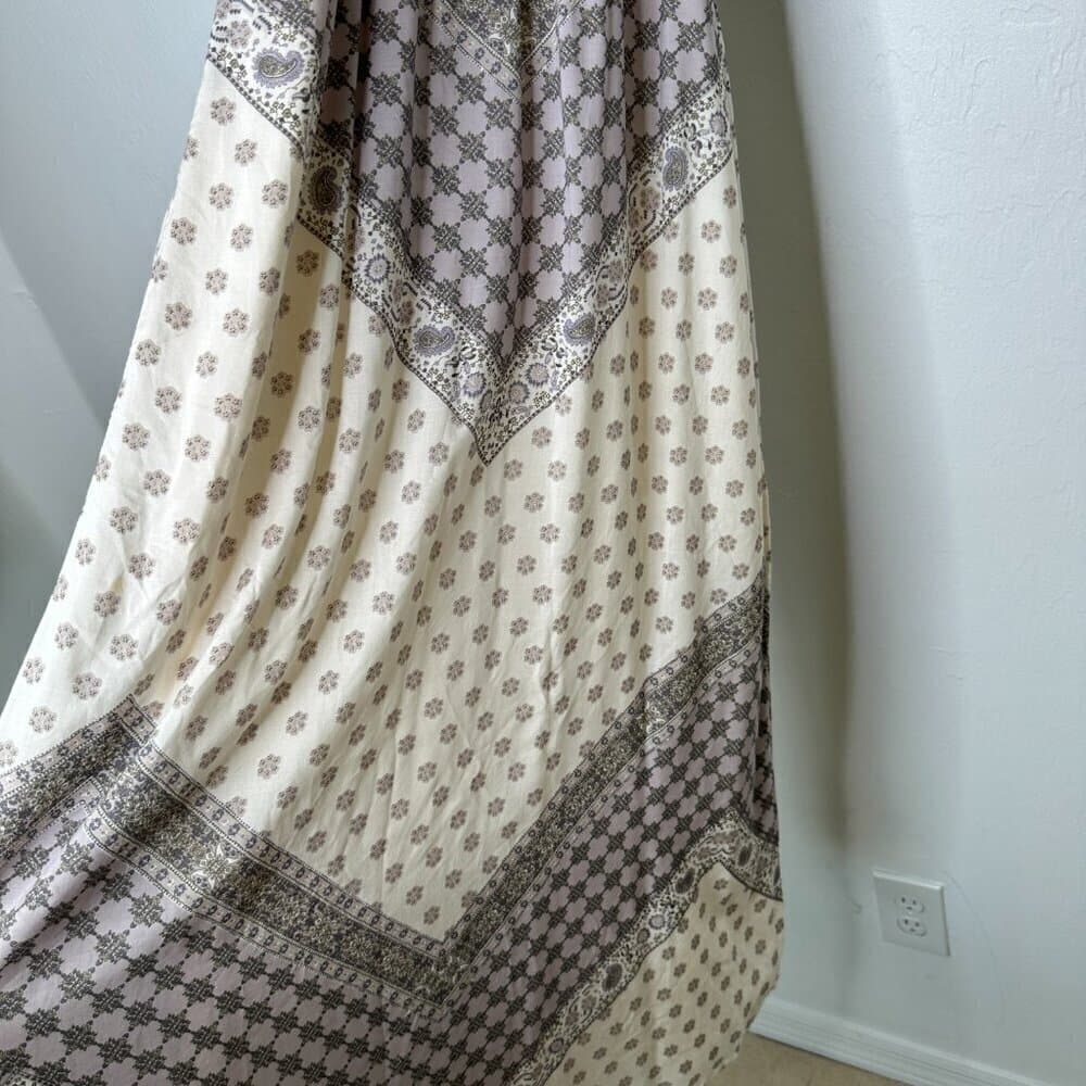 LUCKY BRAND Halter Modal Lined Key Hole Maxi Dress Size S - Thumbnail 3