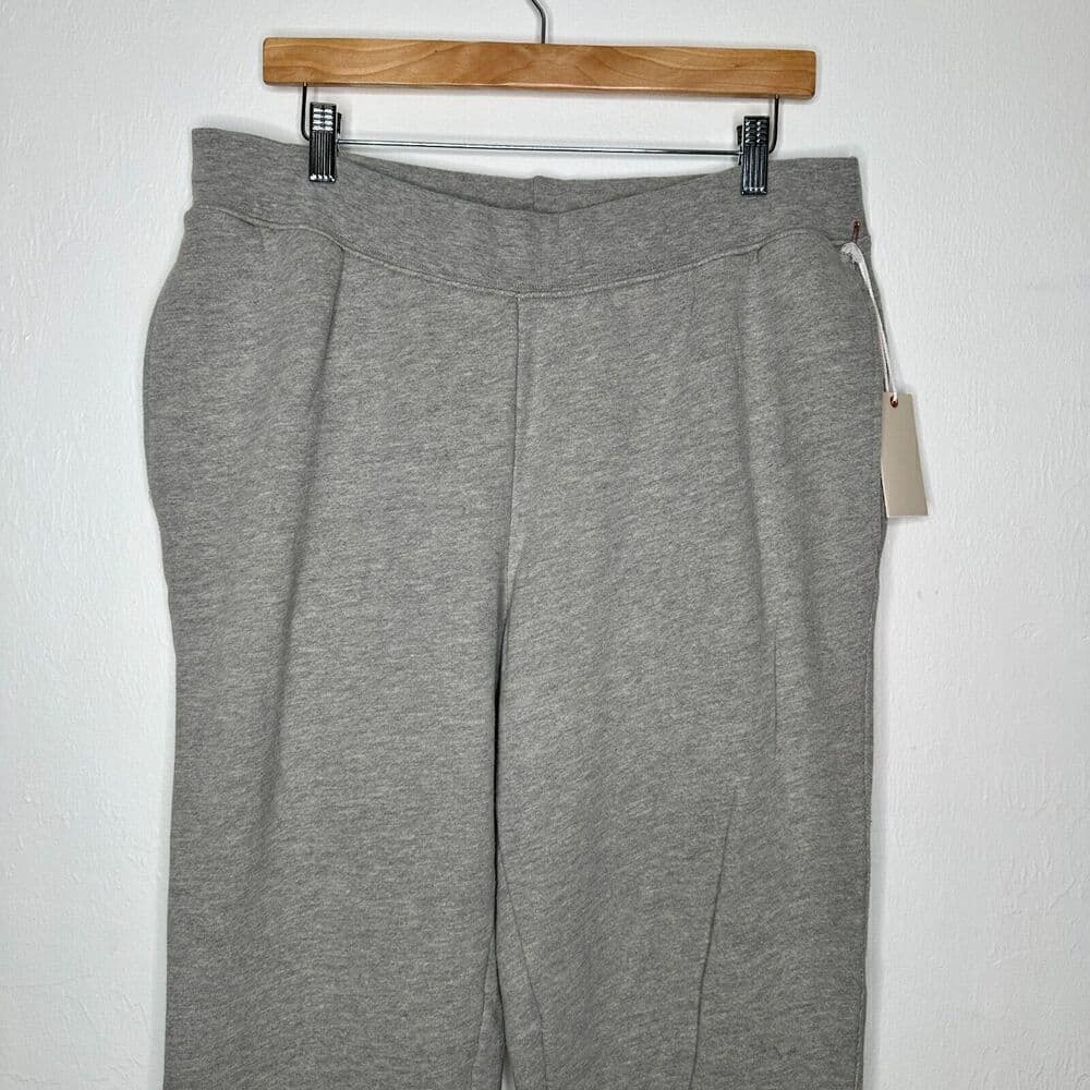 Good American New Womens Size 4 (US XL) Heather Grey Boyfriend Sweatpants NWT - Thumbnail 3