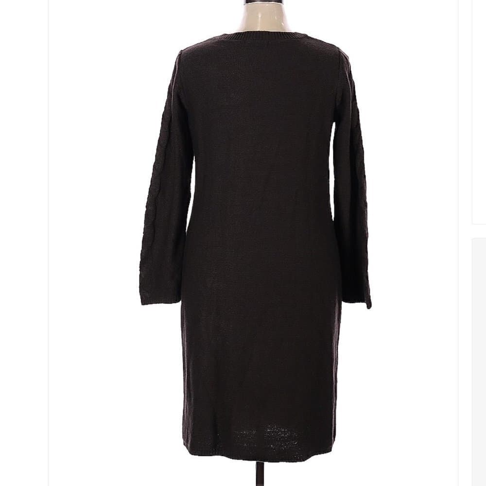 Jessica London Brown Sweater Long Sleeve Dress Size 14 - 16 - Thumbnail 2