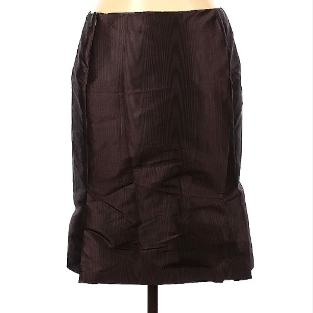 Max Mara Brown Skirt Size 8 - Thumbnail 2