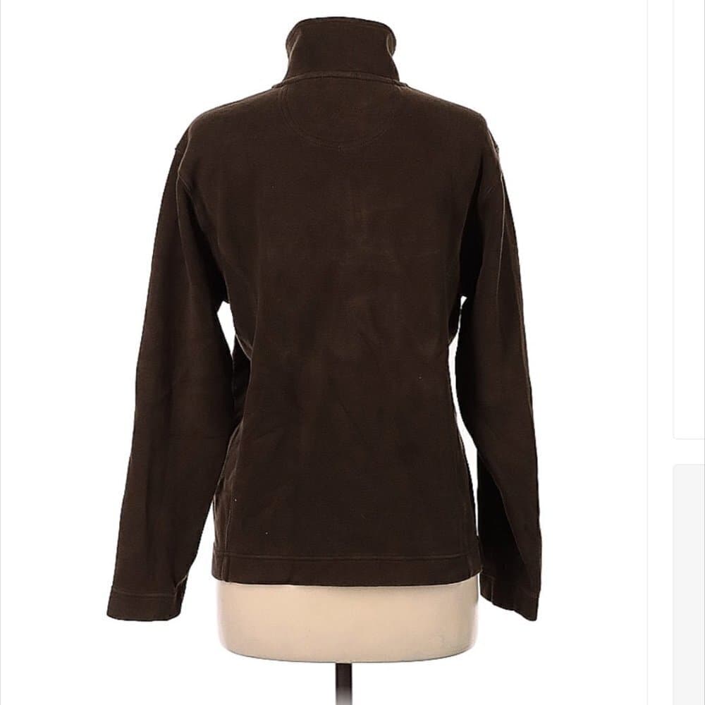 TOMMY Bahama Brown PullOver 3/4 Zip Jacket Size M - Thumbnail 2