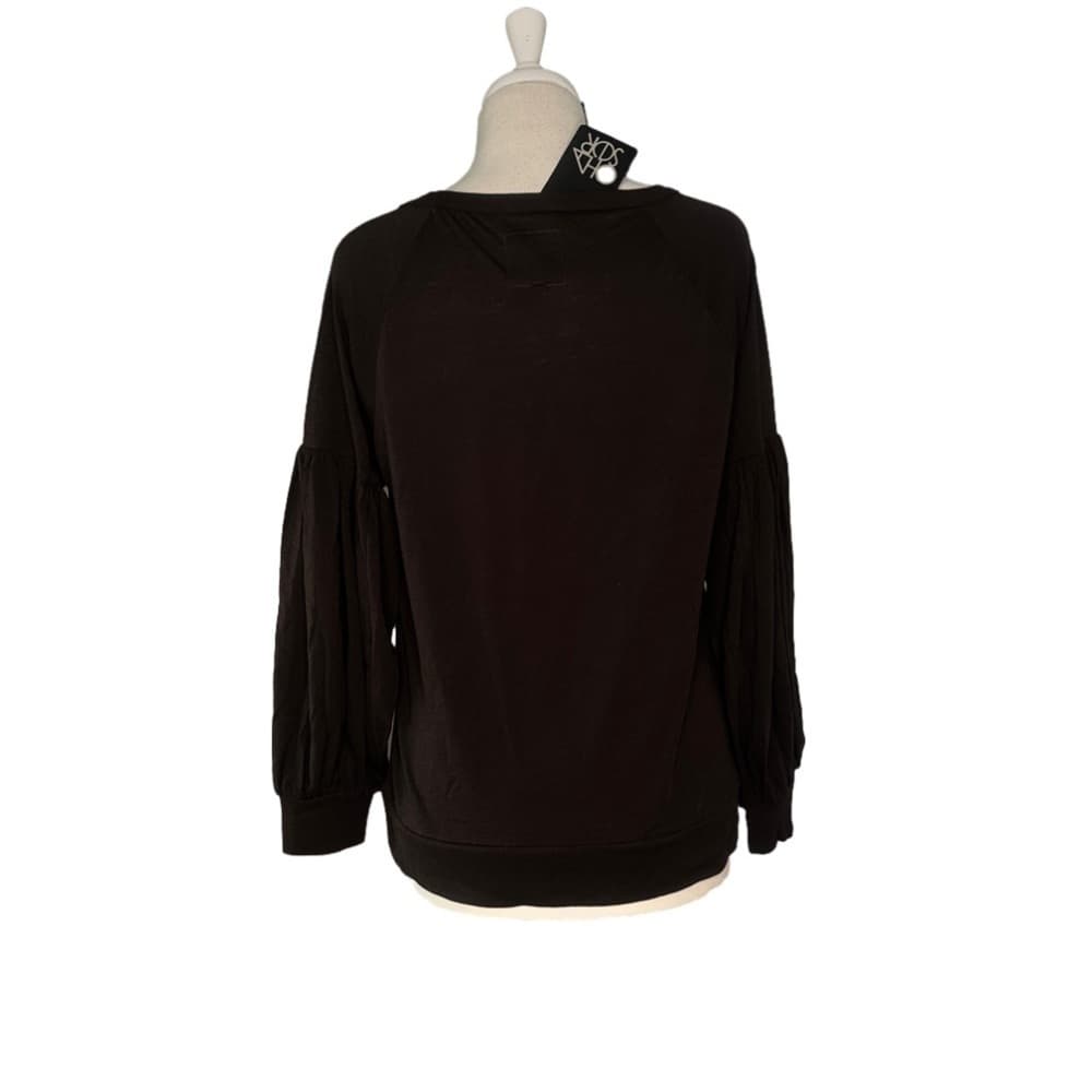 Nwt Chaser Brown Lightweight Balloon Sleeve Size M - Thumbnail 3