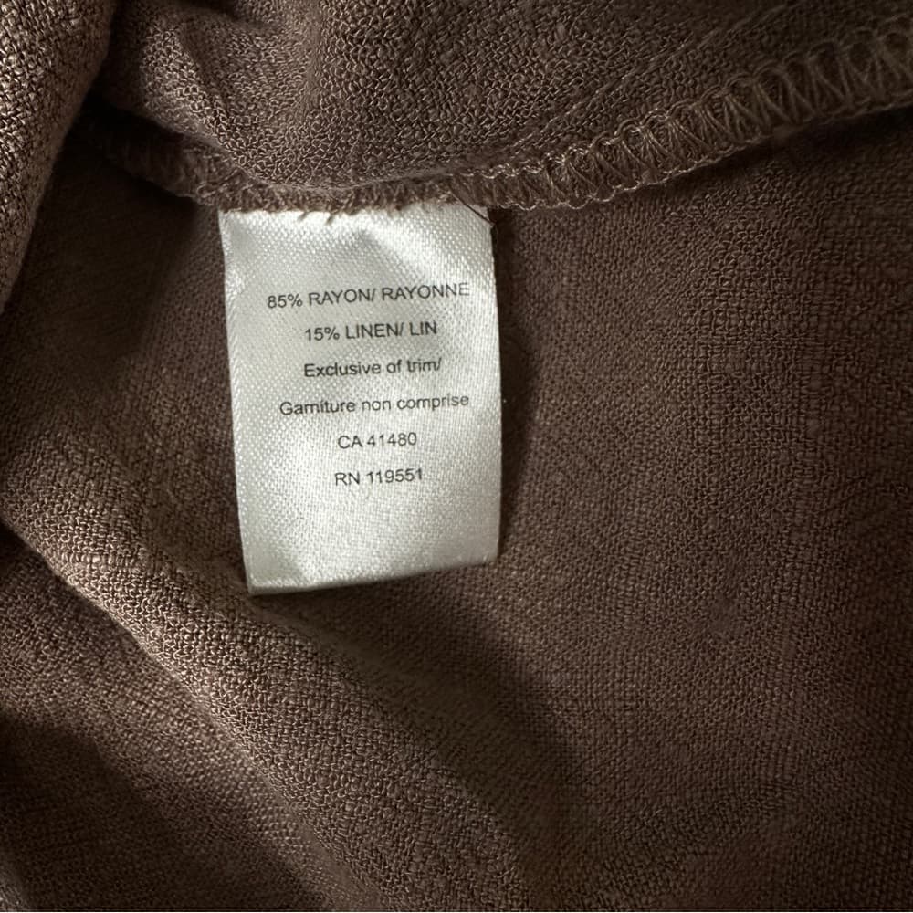 Gentle Fawn Size XS Indiana Sparrow Brown Button Down Long Sleeve Top NEW - Thumbnail 7