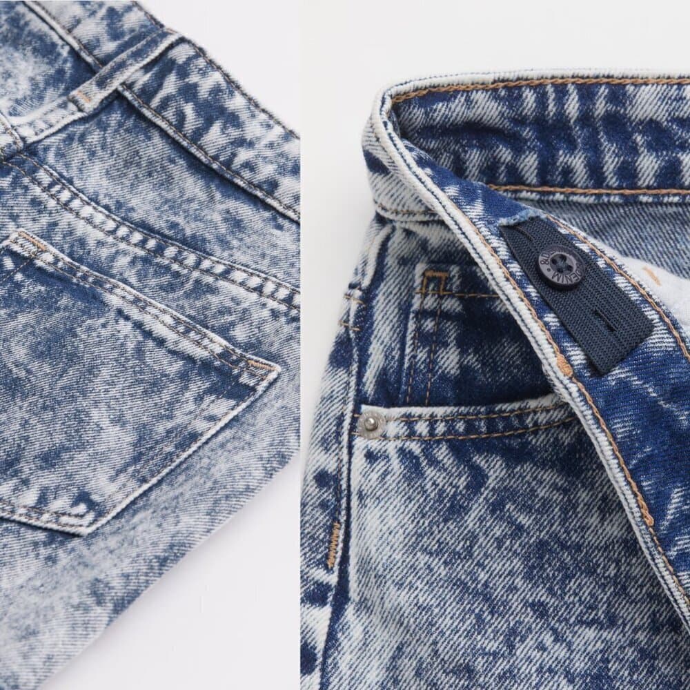 H&M Kids Relaxed Fit High Denim Shorts Size M 10 NEW - Thumbnail 2