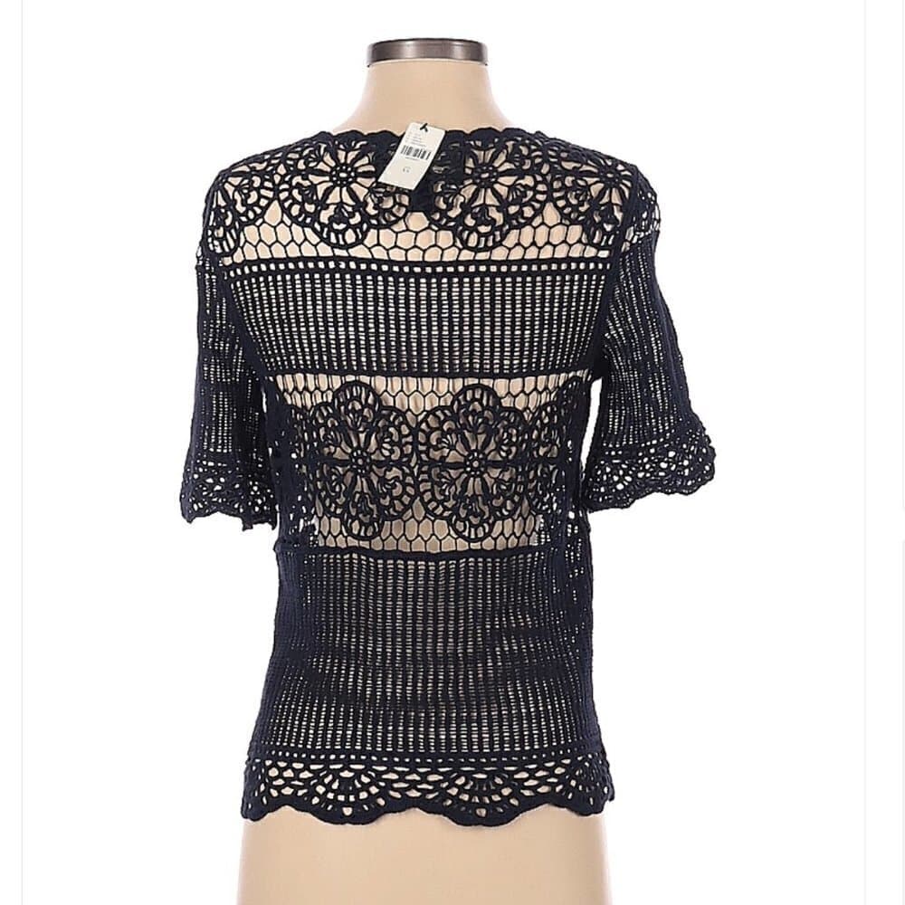 New Anthropologie James Coviello Short Sleeve Top Size XS - Thumbnail 2