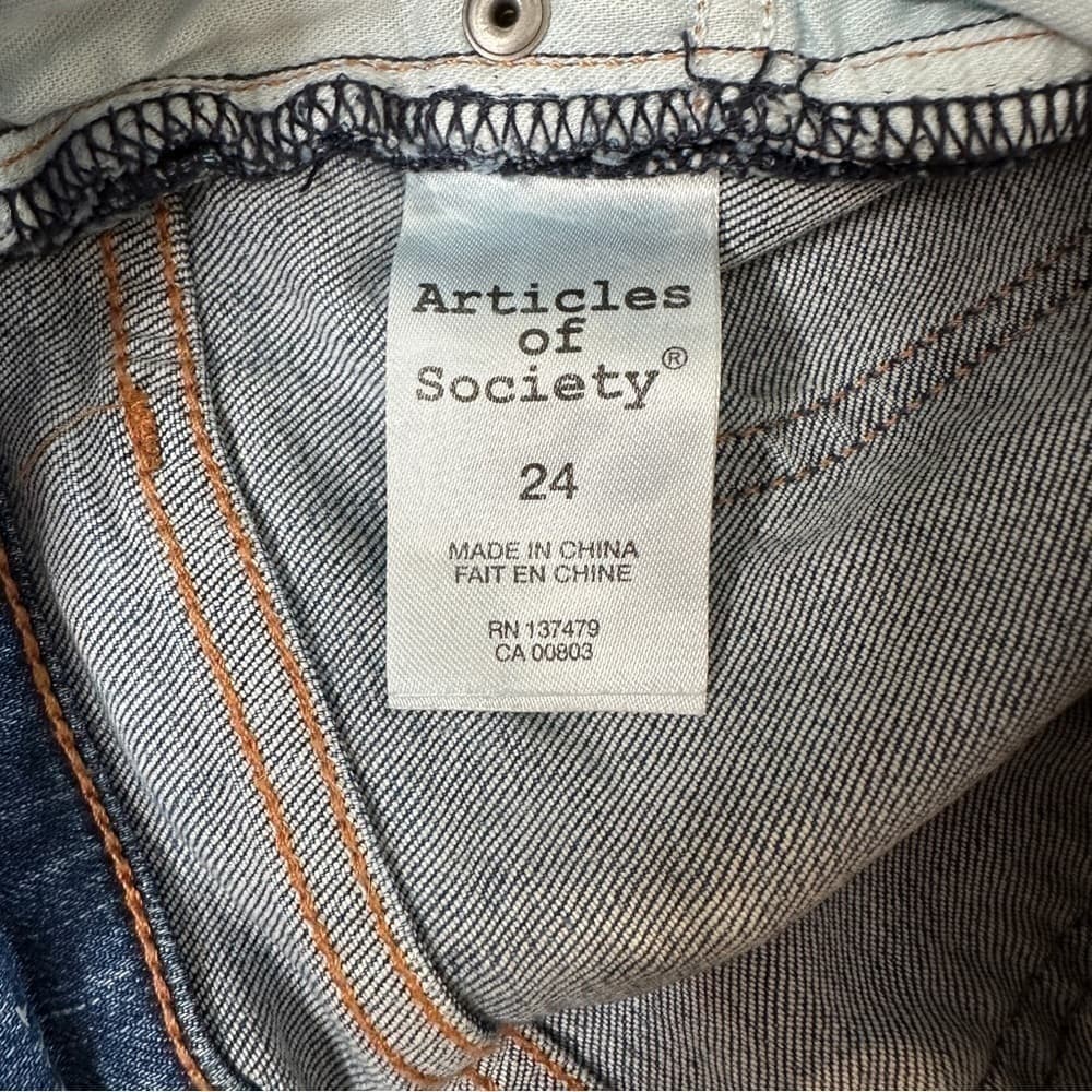 Articles of Society Size 24 Wash Seattle Straight West Lake Distressed - Thumbnail 5