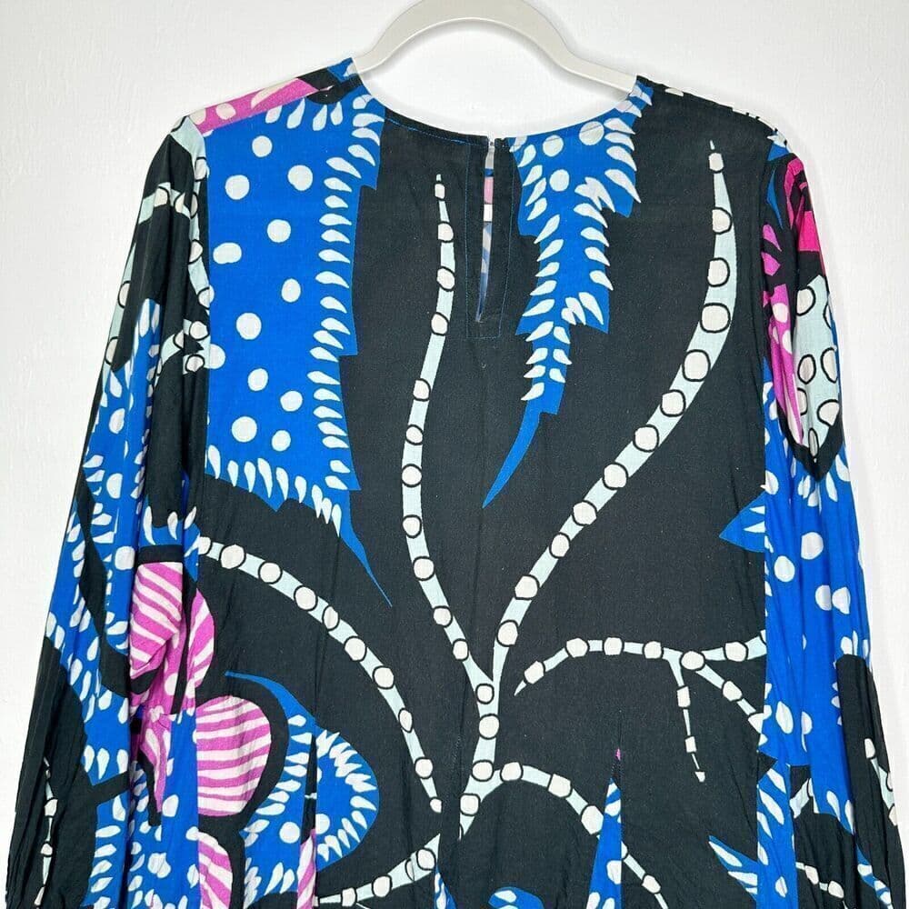 RHODE Resort Ella Belted Mini Dress Purple Flower Print Size Large $445+ NEW - Thumbnail 6