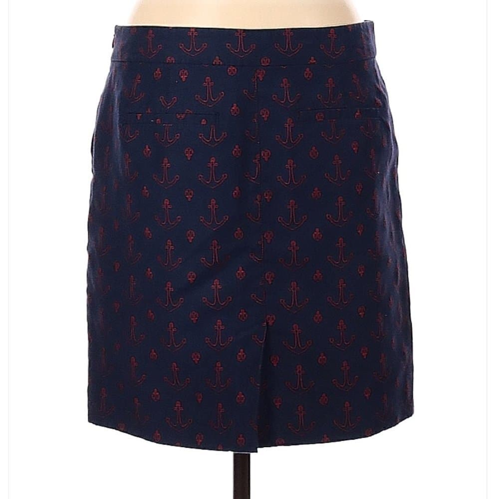 TOMMY Hilfiger Nautical Anchor Preppy Casual Skirt Size 6 - Thumbnail 2