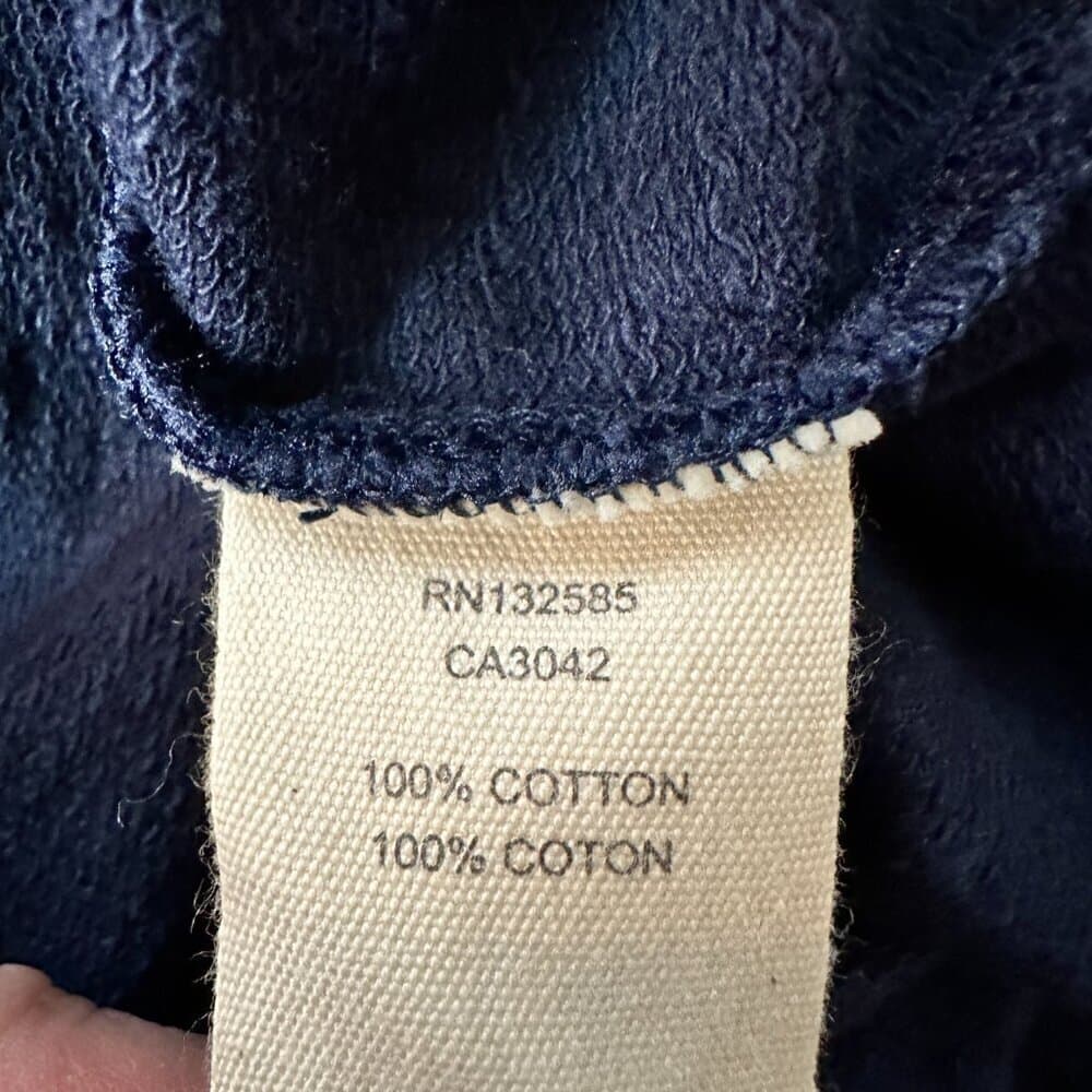 Grey State Navy Blue & Chambray Pullover Hoodie Size 0 - Thumbnail 5