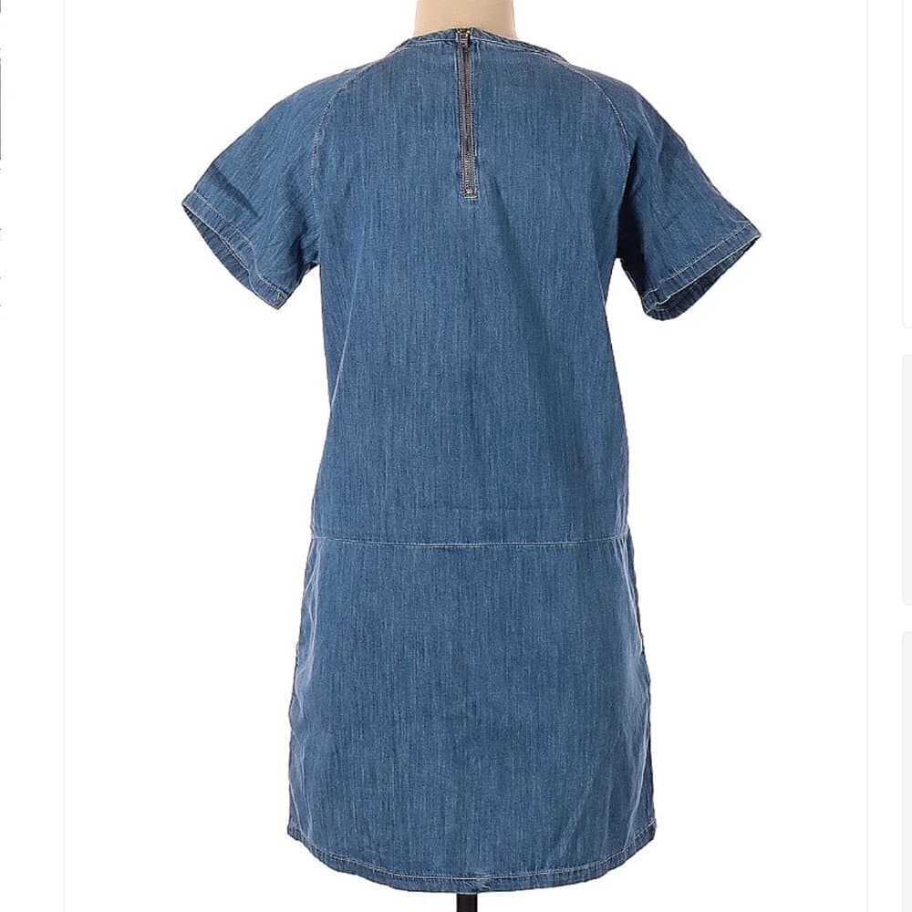 MAVI Jeans Chambray Casual Short Sleeve Dress Size L - Thumbnail 2