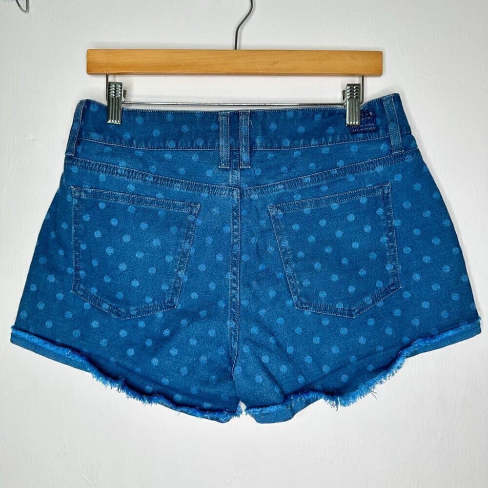 GUESS Blue Denim Pola-Dots SHORTS SIZE 31 MSRP $79.00 - Thumbnail 3