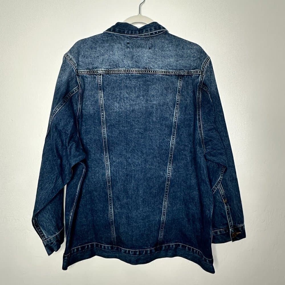 Sandrine Rose x Free People ‘Tres Cool’ Oversized Denim Jacket NWT Size L - Thumbnail 4