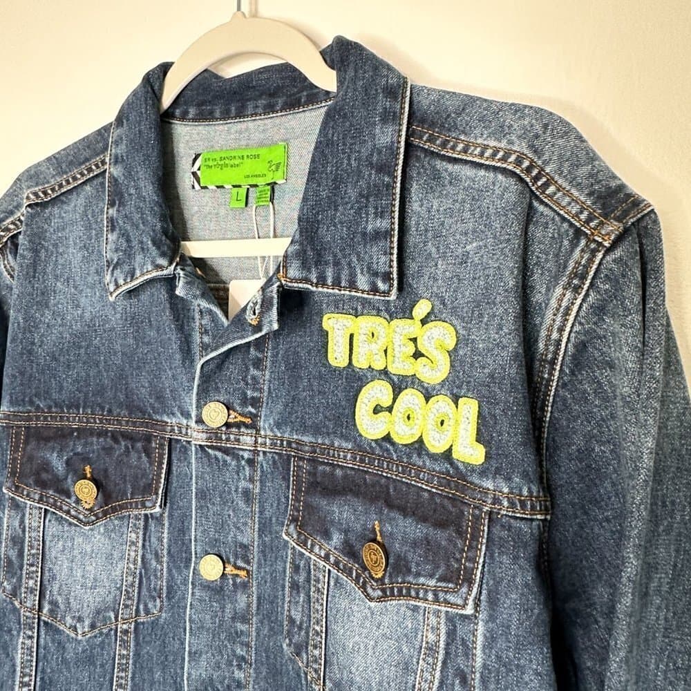 Sandrine Rose x Free People ‘Tres Cool’ Oversized Denim Jacket NWT Size L - Thumbnail 2