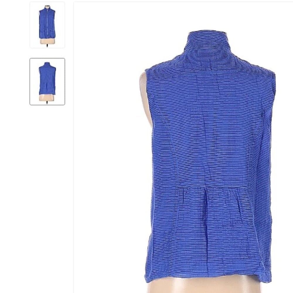 Chico's Blue Vest Size Sm (0) - Thumbnail 2